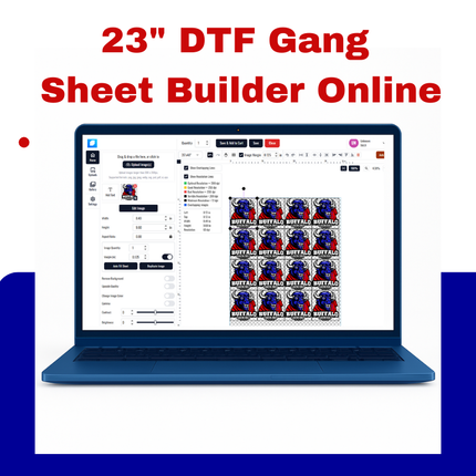 23" DTF Gang Sheet Builder Online