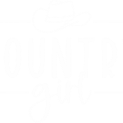 Country Girl Rectangle WHITE