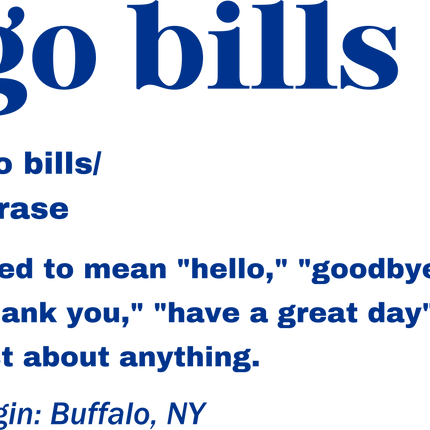 go bills blue